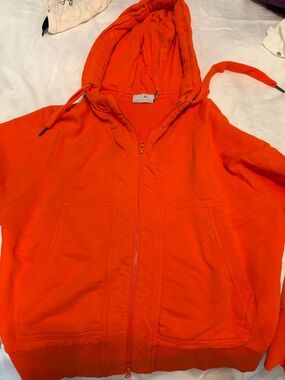 Adidas by Stella McCartney Orange Zip Hoodie
